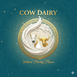 Cow Dairy Logo